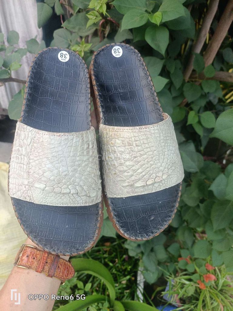Dép nữ da cá sấu size 38. Mua bán Giày dép tại Huyện An Phú An Giang được đăng bởi THẮNG ĐỒ DA hình 1