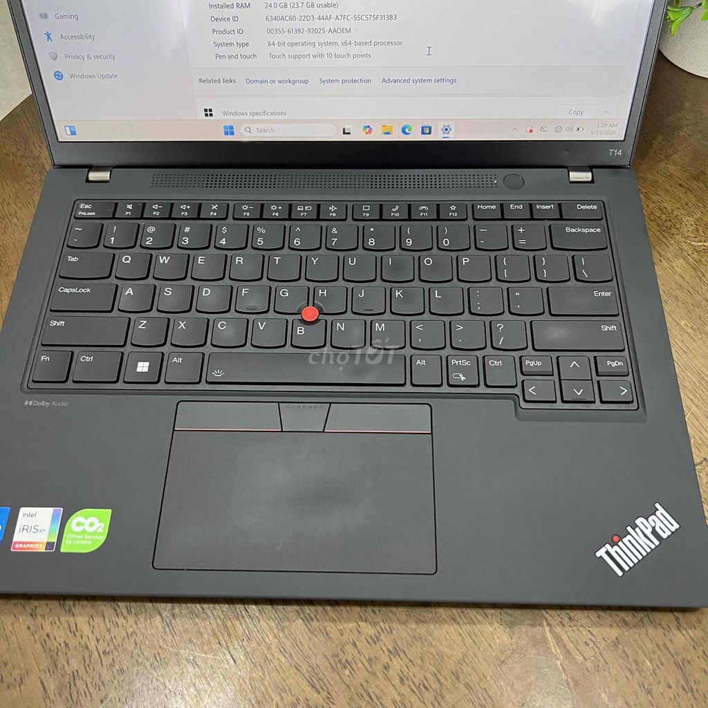 ThinkPad T14 Gen 4 đẹp 99. Mua bán Laptop tại Thành phố Thủ Đức Tp Hồ Chí Minh được đăng bởi Phạm Văn Giang hình 1