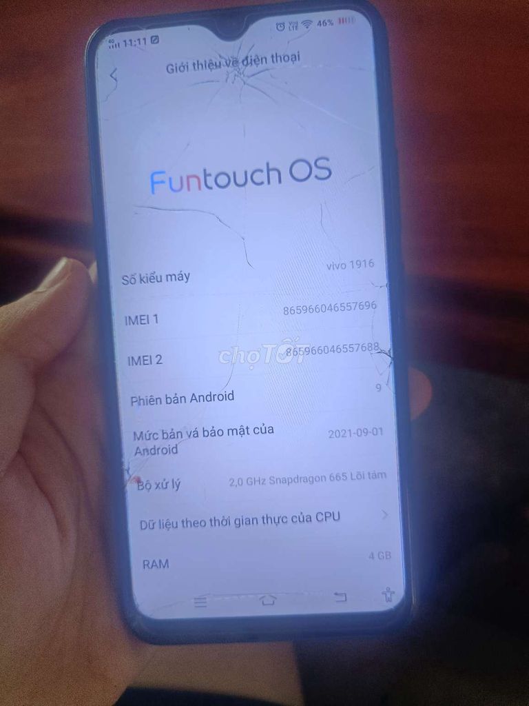 Vivo U10 64GB Đen. Mua bán Điện thoại tại Thành phố Biên Hòa Đồng Nai được đăng bởi Hiếu Đỗ hình 1