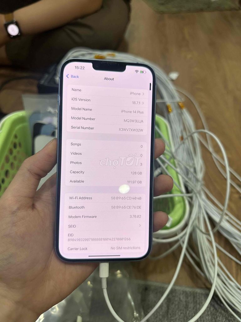 Apple iPhone 14 Plus 128GB Xanh. Mua bán Điện thoại tại Quận 12 Tp Hồ Chí Minh được đăng bởi San San Mobile hình 1
