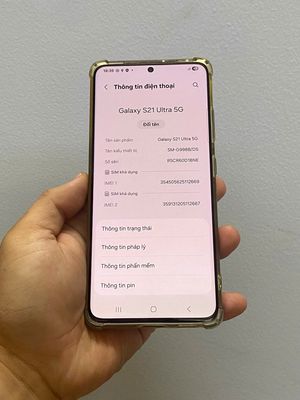 Samsung Galaxy S21 Ultra 5G zin all Bản SSVN. Mua bán Điện thoại tại Quận Phú Nhuận Tp Hồ Chí Minh được đăng bởi Hải Triều