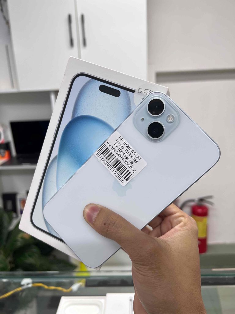 iPhone 15 Plus 128GB pin100 sạc 13L bh t3/2027. Mua bán Điện thoại tại Thành phố Đà Lạt Lâm Đồng được đăng bởi HPSTORE ĐÀ LẠT hình 1
