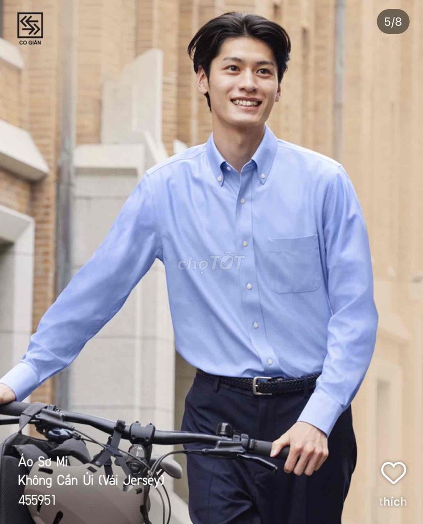 Áo sơ mi Uniqlo chống nhăn L. Mua bán Quần áo tại Quận Ninh Kiều Cần Thơ được đăng bởi Beo Dosi hình 1