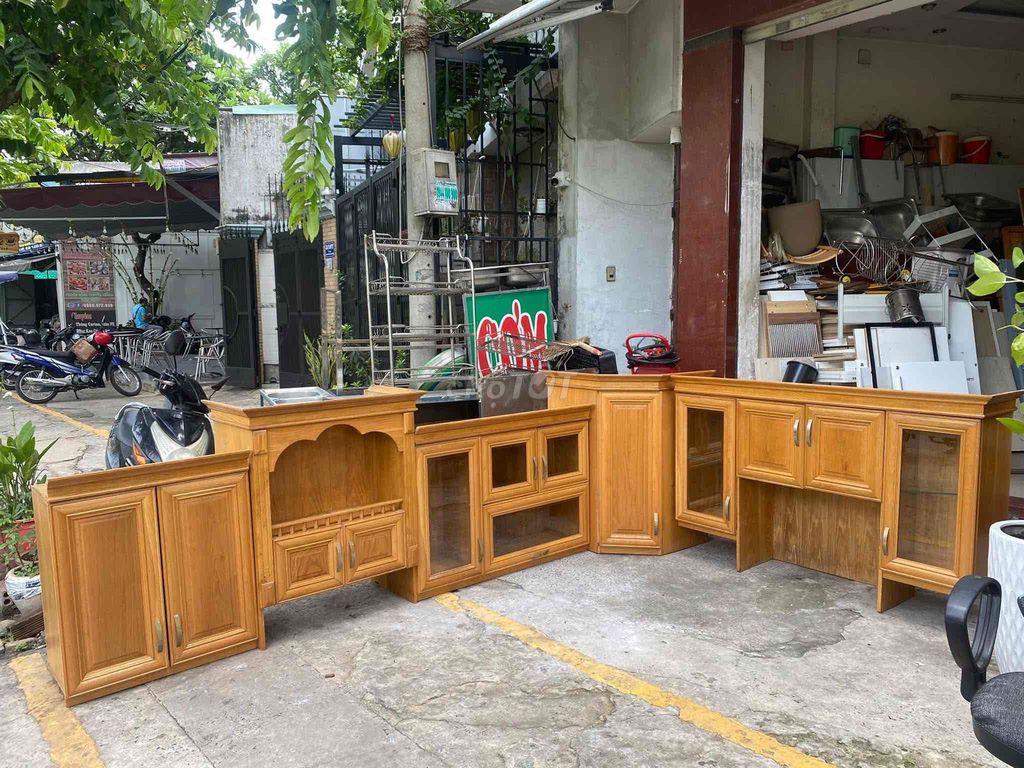 Tủ bếp gỗ sồi Mỹ 2m1 và 2m4. Mua bán Tủ, kệ gia đình tại Huyện Hóc Môn Tp Hồ Chí Minh được đăng bởi Nội Thất Minh Đăng hình 1