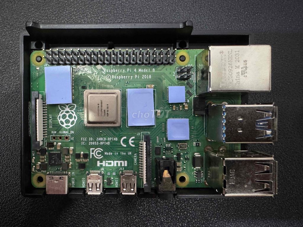 Máy tính nhúng Raspberry Pi 4B 8GB kèm case, nguồn. Mua bán Linh kiện (RAM, Card...) tại Quận Tân Bình Tp Hồ Chí Minh được đăng bởi Nghĩa Nguyễn hình 1