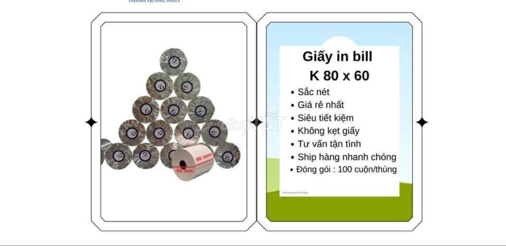 Giấy in bill 80x60