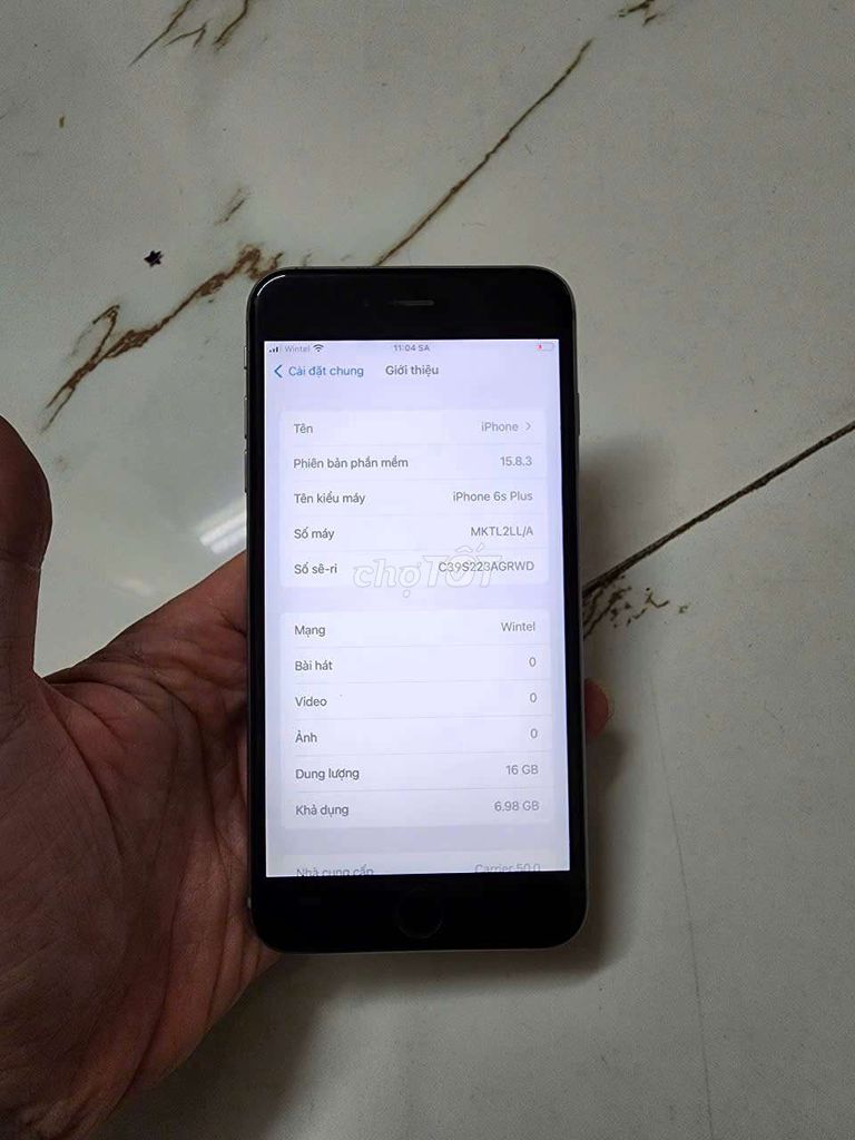 Bán Iphone 6Splus quốc tế còn vân zin đẹp dùng tạm