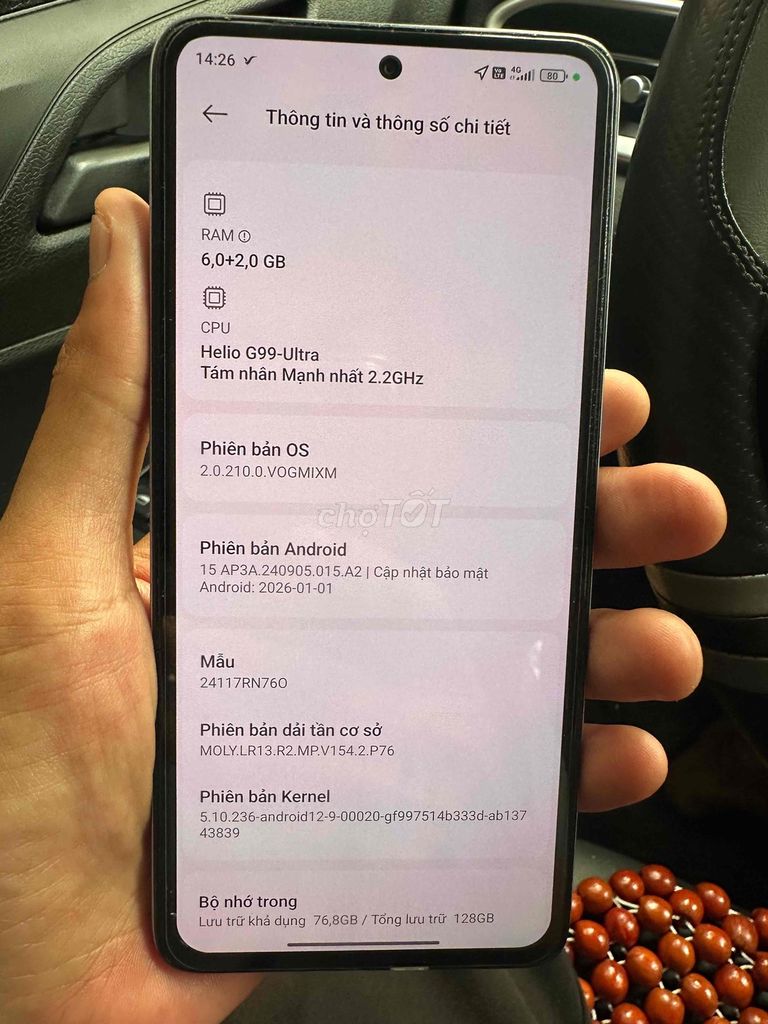Xiaomi Redmi Note 14 128GB Trắng. Mua bán Điện thoại tại Quận Long Biên Hà Nội được đăng bởi Sinh Nhưng Xấu hình 1