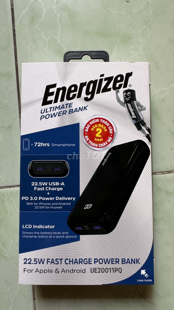 Pin sạc dự phòng Energizer UE20011PQ mới 100%. Mua bán Phụ kiện (Màn hình, Chuột...) tại Quận Bình Tân Tp Hồ Chí Minh được đăng bởi khánh hình 1
