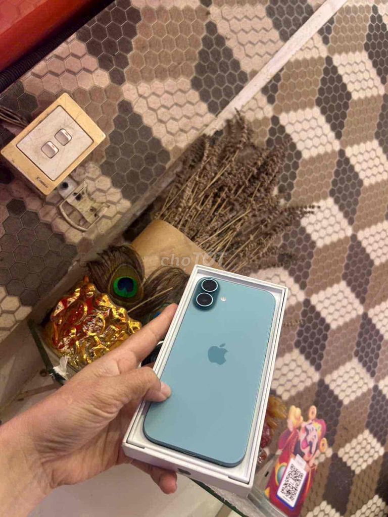 16plus 256gb teal vn/a pin95 còn bảo hành t10/2026. Mua bán Điện thoại tại Quận 3 Tp Hồ Chí Minh được đăng bởi Nam Á Mobile hình 1