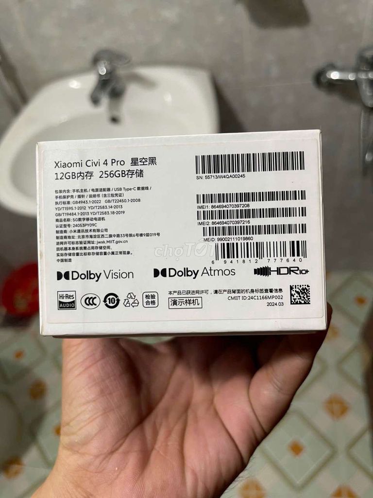 Xiaomi Civi 4 Pro Đen 12GB/256GB. Mua bán Điện thoại tại Quận Tân Bình Tp Hồ Chí Minh được đăng bởi Hoài Nam hình 1