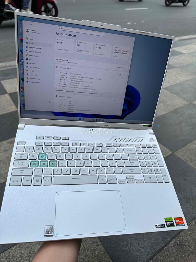 ASUS TUF A16 R9-7940HX 16 inch 16GB/1TB RTX4060. Mua bán Laptop tại Quận 1 Tp Hồ Chí Minh được đăng bởi HOÀNG TUẤN hình 1
