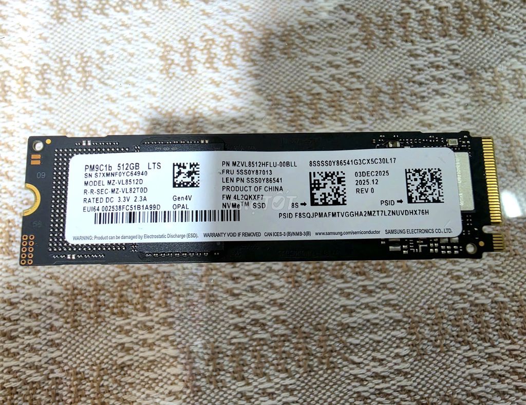 SSD 512GB Samsung PM9C1b NVMe Gen4 2280 - 125438633