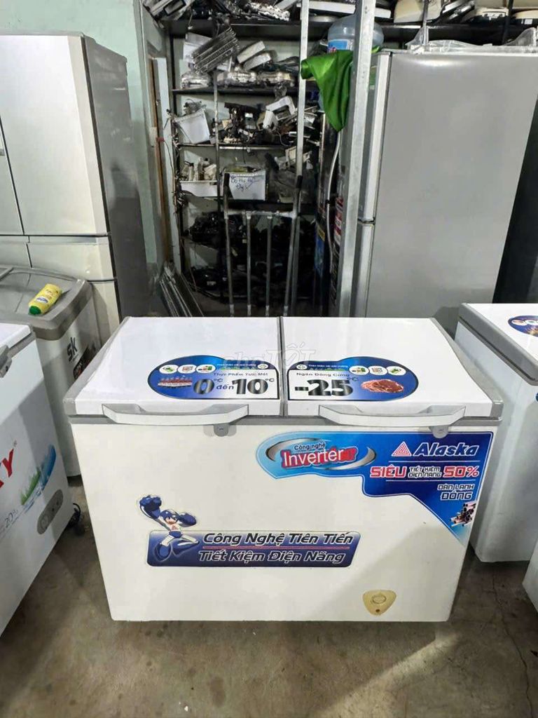 Tủ đông Alaska 260 lít 2 ngăn. Mua bán Tủ lạnh tại Quận Thanh Khê Đà Nẵng được đăng bởi ĐIỆN MÁY QUỐC KHÁNH  hình 1