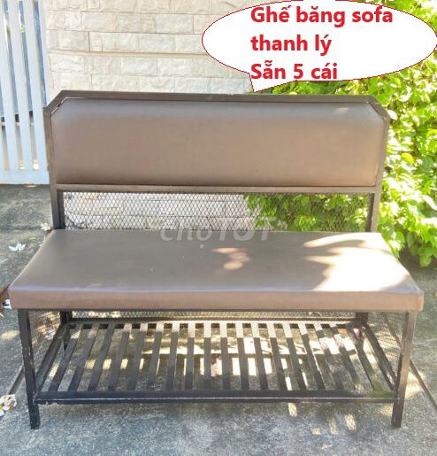 Ghế sofa băng Kim loại Da Nâu,sofa cafe,quán bia. Mua bán Bàn ghế tại Quận Bình Thạnh Tp Hồ Chí Minh được đăng bởi PHÚ NHÀN NỘI THẤT THANH LÝ SÀI GÒN hình 1