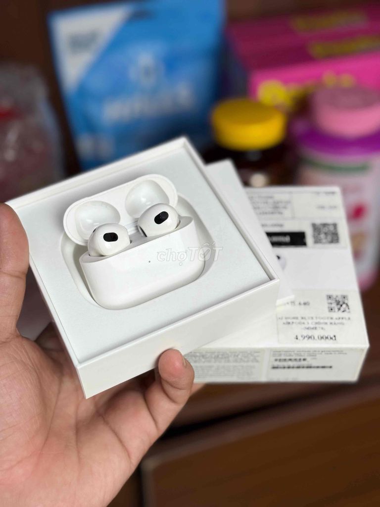 Tai nghe Apple AirPods 3 Trắng Đã sử dụng. Mua bán Tivi, Âm thanh tại Quận Tân Phú Tp Hồ Chí Minh được đăng bởi hoàng quý hình 1