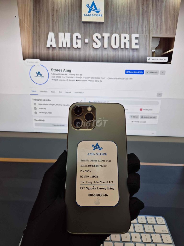 Apple iPhone 12 Pro Max 128GB Xanh LL/A Like New. Mua bán Điện thoại tại Quận Đống Đa Hà Nội được đăng bởi Stores Amg hình 1