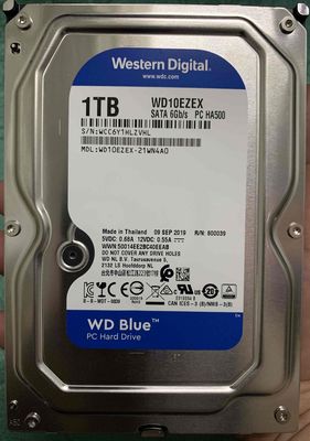 Ổ cứng HDD WD Blue 1TB 3.5" WD10EZEX