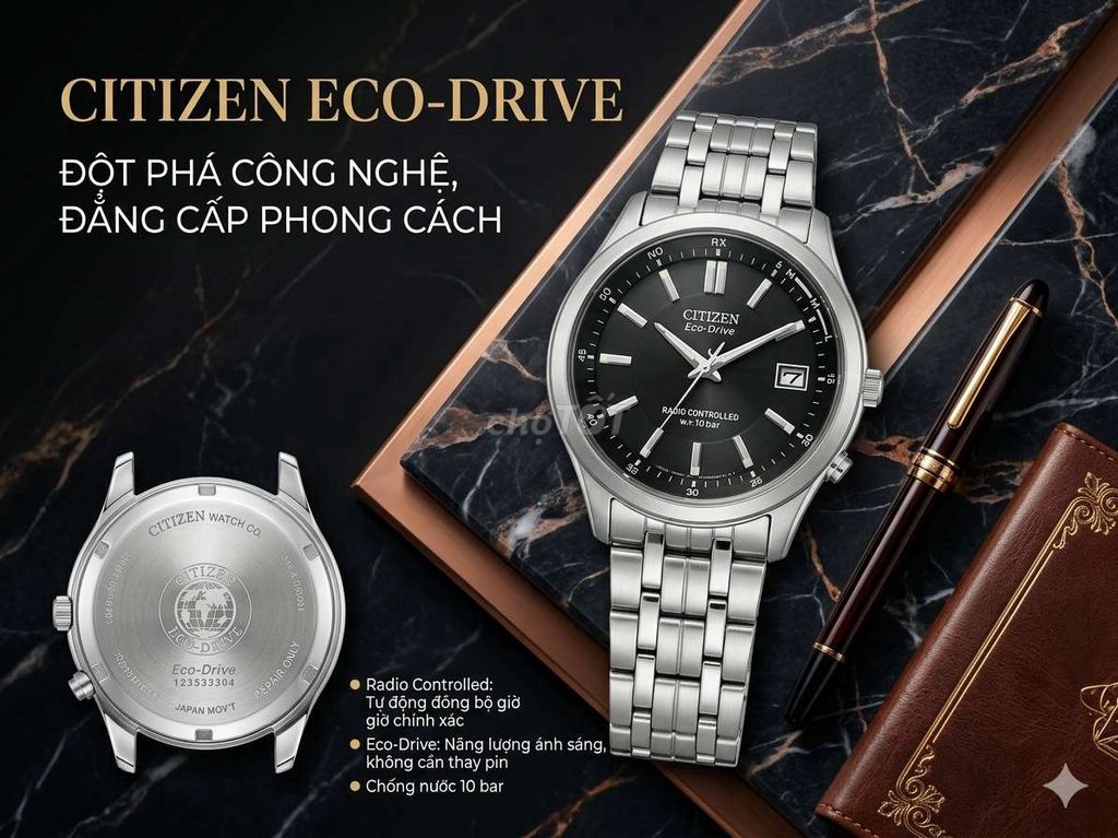 Đồng hồ Citizen Eco-Drive 38mm Đen. Mua bán Đồng hồ tại Thành phố Biên Hòa Đồng Nai được đăng bởi nguyen hình 1