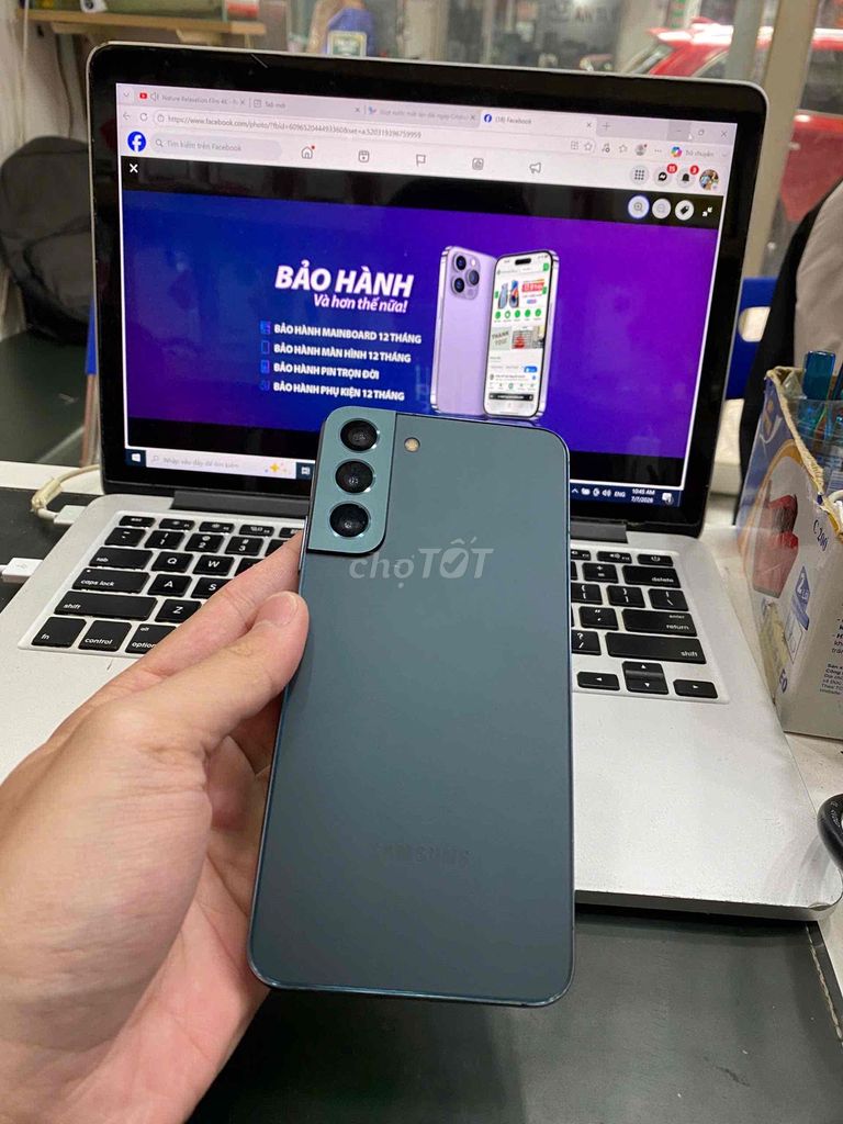 Samsung Galaxy S22+ 8GB/128GB Xanh Màn sọc. Mua bán Điện thoại tại Quận 3 Tp Hồ Chí Minh được đăng bởi Tuấn Nguyễn hình 1