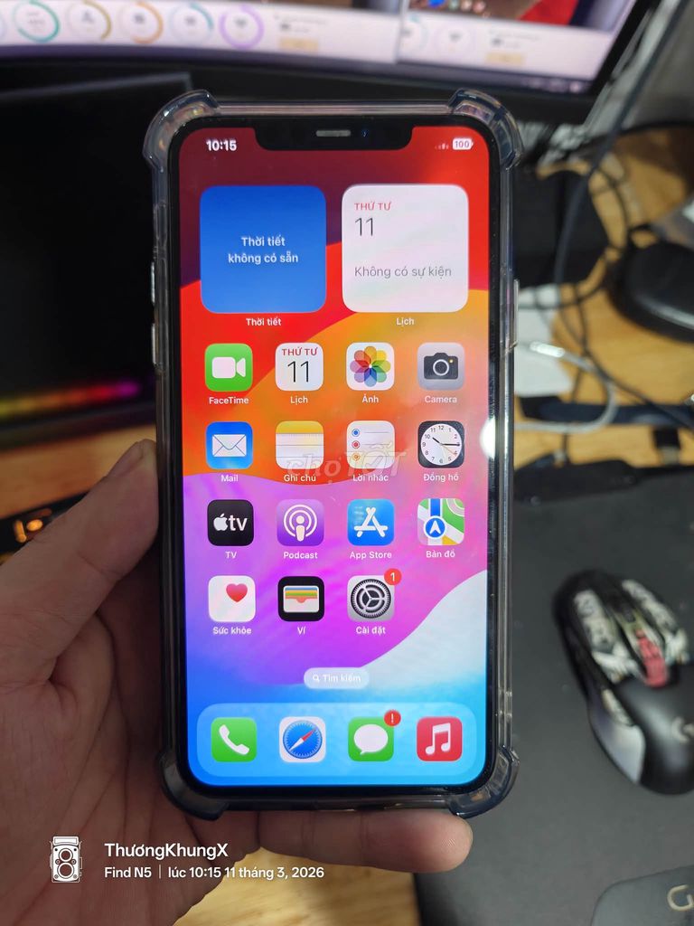 IPhone 11 Pro Max 64GB Xám quốc tế. Mua bán Điện thoại tại Quận Hoàng Mai Hà Nội được đăng bởi Thương Khung hình 1