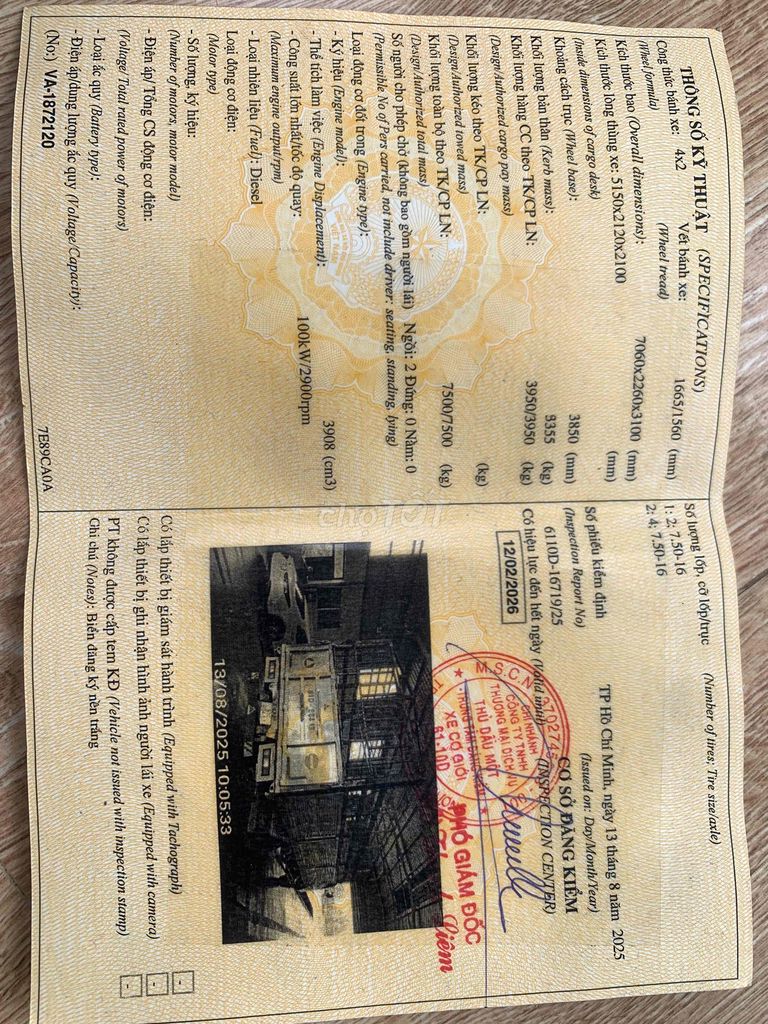 Mitsu fuso  4Tấn đời 2011 thùng dài 5,2m. Mua bán Xe tải, xe ben tại Thành phố Thủ Dầu Một Bình Dương được đăng bởi Hoàng Thiện hình 7