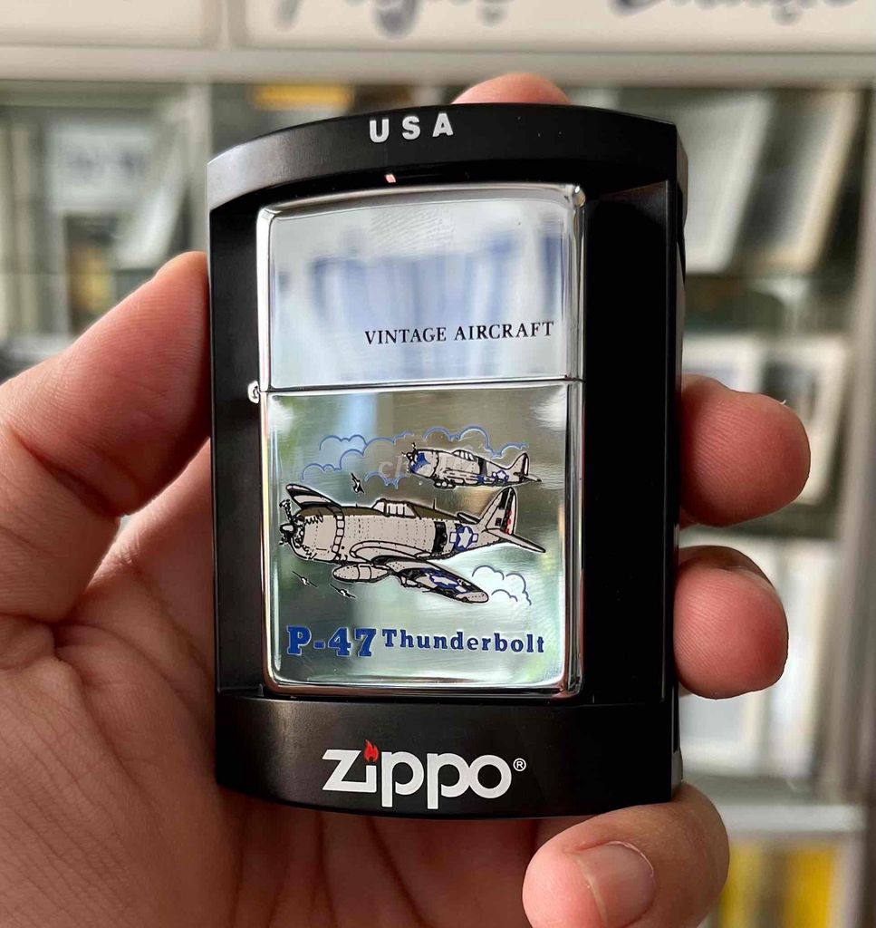 Bật lửa Zippo Vintage Aircraft P-47. Mua bán Đồ sưu tầm, đồ cổ tại Thành phố Nha Trang Khánh Hòa được đăng bởi Minh Duc Nguyen hình 1