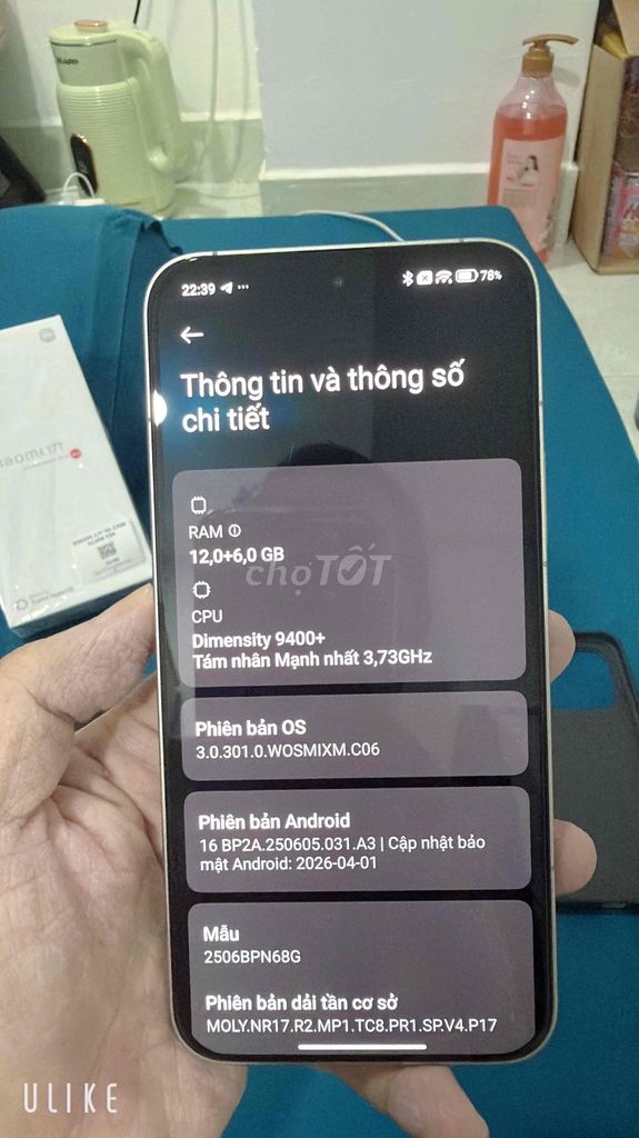 Xiaomi 15T Pro 528GB Bạc 99%. Mua bán Điện thoại tại Quận 5 Tp Hồ Chí Minh được đăng bởi anh Minh hình 1