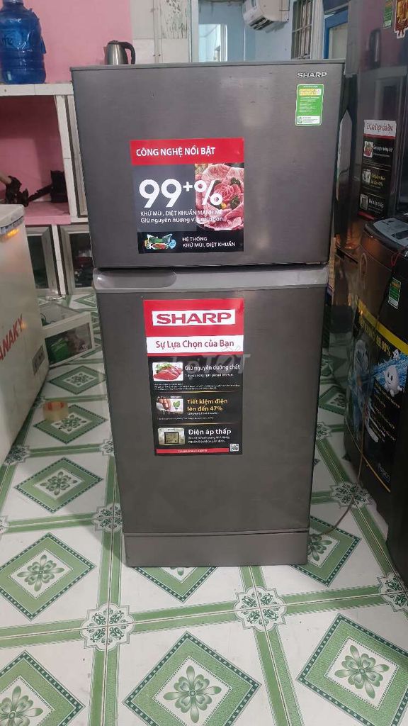 Tủ lạnh Sharp 140 lít Xám đã sử dụng. Mua bán Tủ lạnh tại Thành phố Biên Hòa Đồng Nai được đăng bởi điện lạnh tuấn thành 86 hình 1