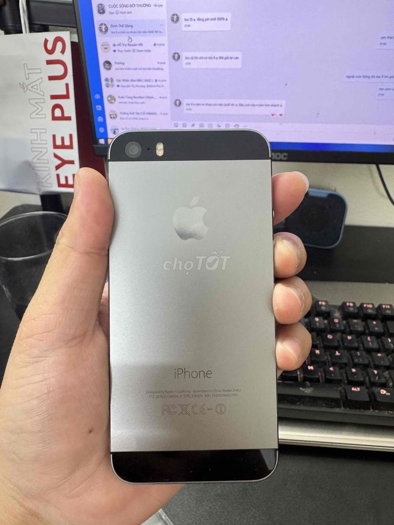 Apple iPhone 5s 16GB Xám. Mua bán Điện thoại tại Huyện Thanh Trì Hà Nội được đăng bởi Quang Quý hình 1
