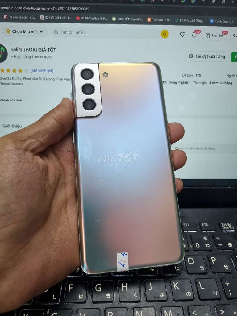 SAMSUNG S21 PLUS 8GB.128GB EXYNOS 2100 MÁY ĐẸP . Mua bán Điện thoại tại Quận Bình Thạnh Tp Hồ Chí Minh được đăng bởi Dân Mobile hình 1