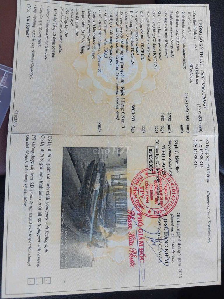 1993 2.0 MT - 123 km. Mua bán Ô tô tại Huyện Phù Cát Bình Định được đăng bởi Tỵ mua bán xe  hình 11