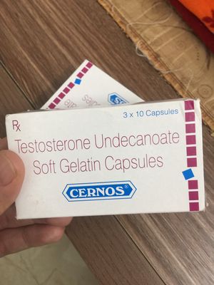 Testosterone 40mg Cernos 3 vỉ x 10 viên