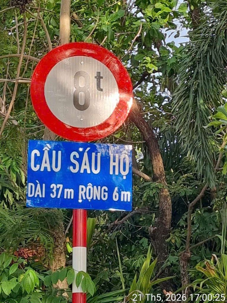 đất vườn An Sơn 01 174m2 ngang 10,5m hẻm xe máy ngay cầu Sáu Hộ