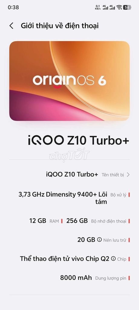 kh ban chi gl iQOO Z10 Turbo+ 12GB/256GB. Mua bán Điện thoại tại Quận Hà Đông Hà Nội được đăng bởi Quốc Anh hình 1