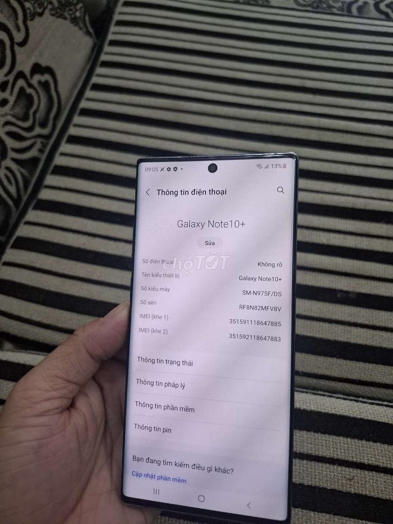 Samsung Galaxy Note 10+ 256GB Đen. Mua bán Điện thoại tại Huyện Long Thành Đồng Nai được đăng bởi dich vụ cầm đồ thanh hải hình 1
