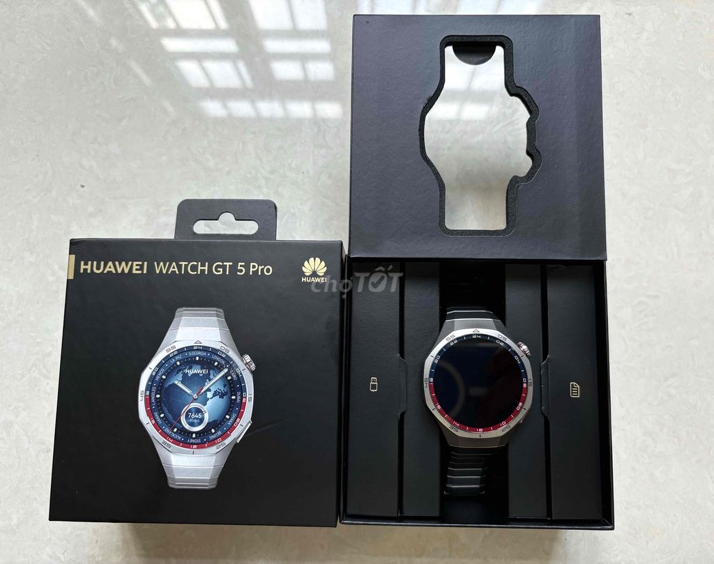 Huawei Watch GT5 Pro Titan fullbox mới 99,9%