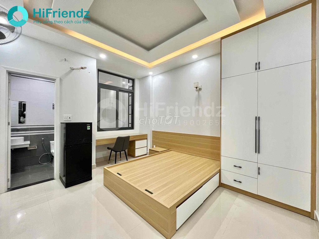 trống sẫn 3 phòng Studio mới 100% - full nội thất