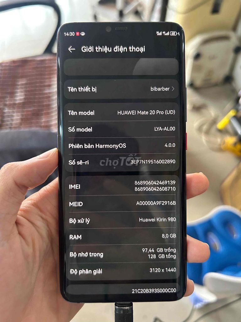 Huawei Mate 20 Pro 128GB Đen. Mua bán Điện thoại tại Thành phố Thủ Đức Tp Hồ Chí Minh được đăng bởi san hình 1