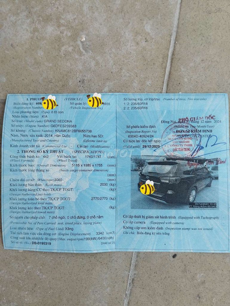 xe 2015 3.3L GATH - 90231 km. Mua bán Ô tô tại Thành phố Biên Hòa Đồng Nai được đăng bởi Phương Trinh  hình 10