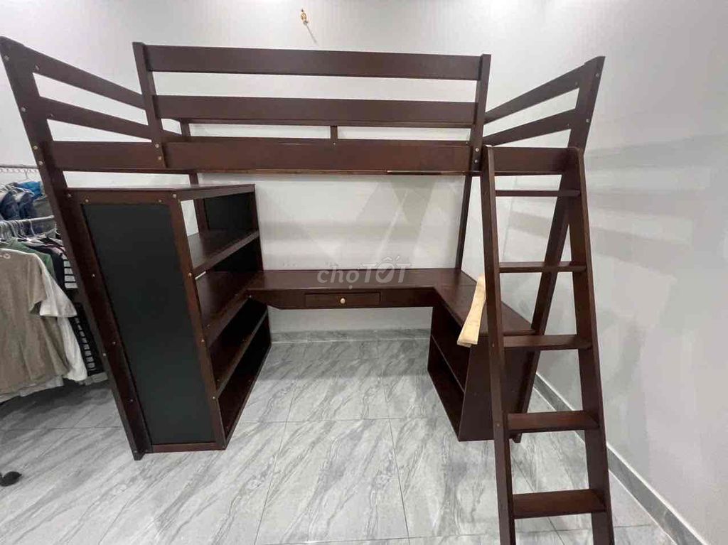 BÀN HỌC KẾT HỢP GIƯỜNG TẦN. Mua bán Giường, chăn ga gối nệm tại Thị xã Bến Cát Bình Dương được đăng bởi Ngọc Thu hình 1
