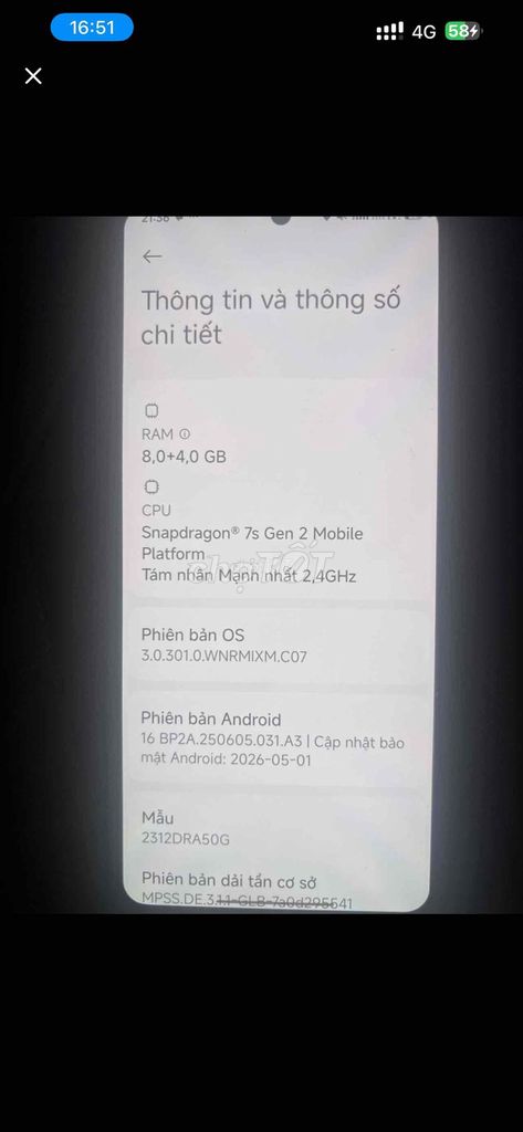 Xiaomi Redmi Note 13 Pro 5G 256GB. Mua bán Điện thoại tại Huyện Thái Thụy Thái Bình được đăng bởi Hiếu Quách hình 1