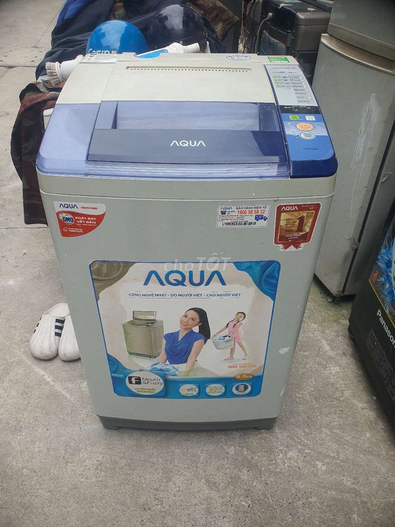 Máy giặt aqua 8kg5 zin 100% có bh