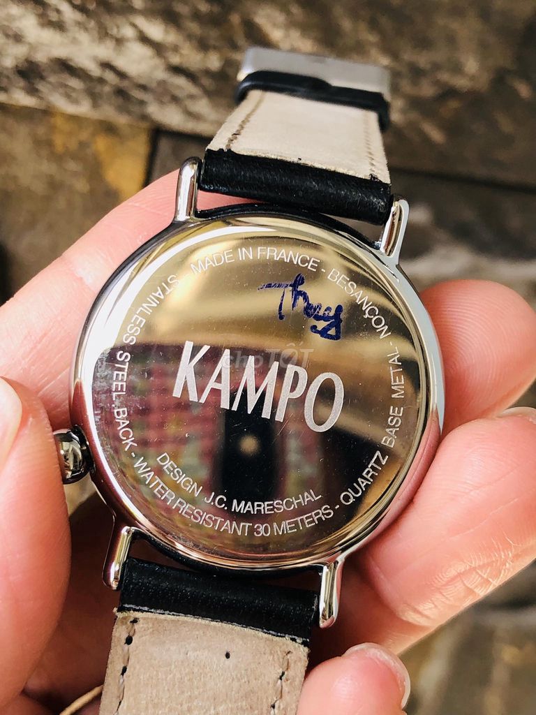 Đồng hồ unisex hiệu KAMPO máy Thụy Sĩ, 2hand
