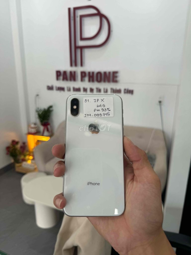 Apple iPhone X 64GB Bạc. Mua bán Điện thoại tại Thành phố Huế Thừa Thiên Huế được đăng bởi Pan Phone hình 1