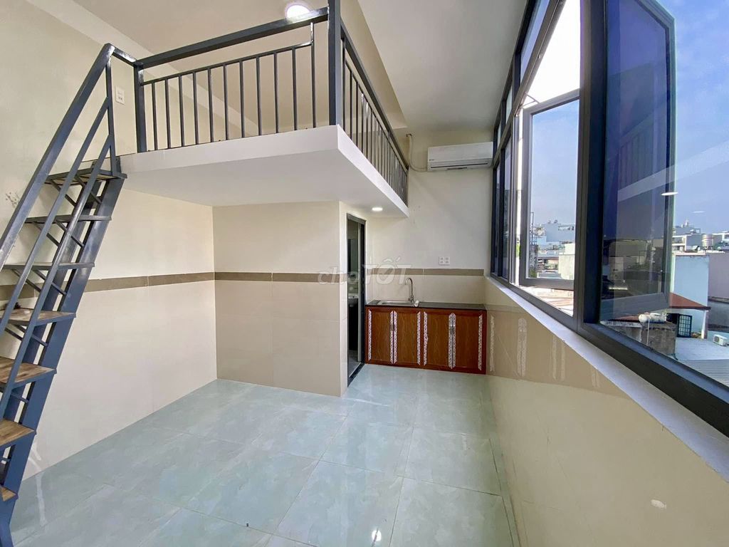 Cho thuê căn hộ mini dạng Duplex cửa sổ lớn - FULL Nội Thất - Giá rẻ