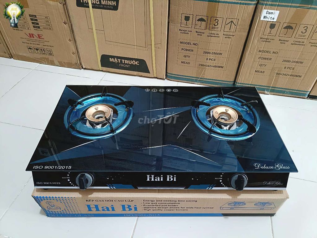 Bếp gas đôi Hai Bi mặt kính Đen. Mua bán Bếp, lò, đồ điện nhà bếp tại Thành phố Rạch Giá Kiên Giang được đăng bởi Nhã Đan hình 1