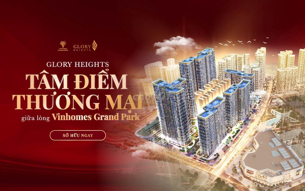 BÁN GẤP CĂN STUDIO GLORY HEIGHTS, TẦNG 5 VIEW NỘI KHU GIÁ CHỈ 1TY870