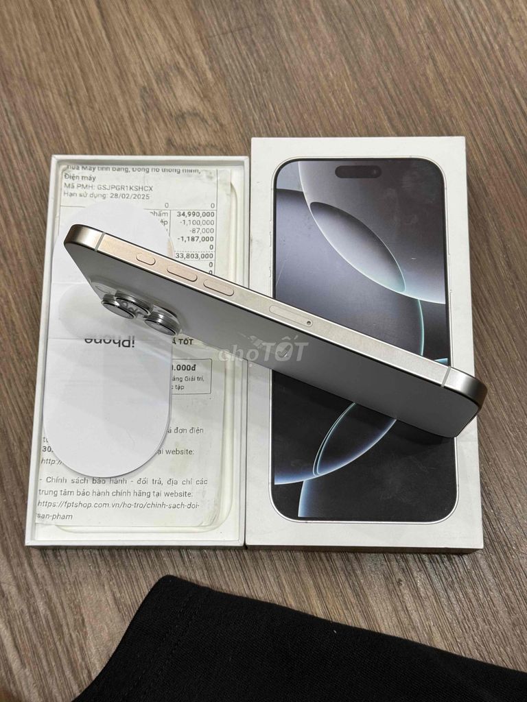 iPhone 16 Pro Max VNA, trắng, 256GB, BH 12/25