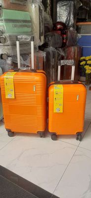 Bộ vali kéo size 20 và 24 màu cam
